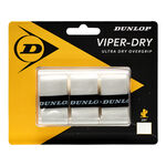 Vrchní Omotávky Dunlop D TAC VIPERDRY OVERGRIP WHITE 3PCS